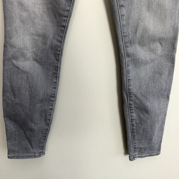 Gap Grey Jeans Zipper Pockets True Skinny Ankle 25 25R - Picture 7 of 10